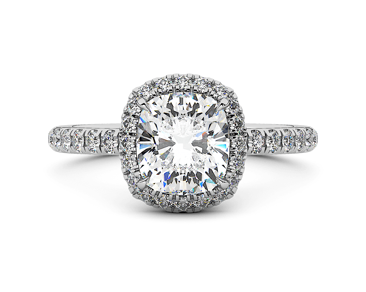 The Emilya Halo Engagement Ring